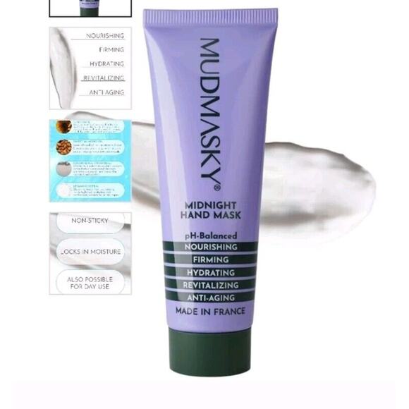 Mudmasky Midnight Hand Mask 40 ml / 1.35 oz Sealed FULL SIZE - Picture 1 of 8